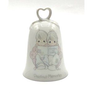 Precious Moments 1985 Porcelain Bell Precious Memories of Our Wedding 4.25"H